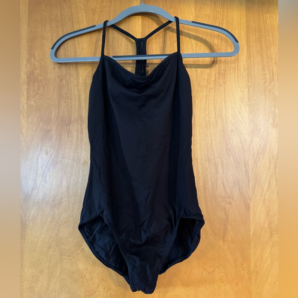 Black dance leotard